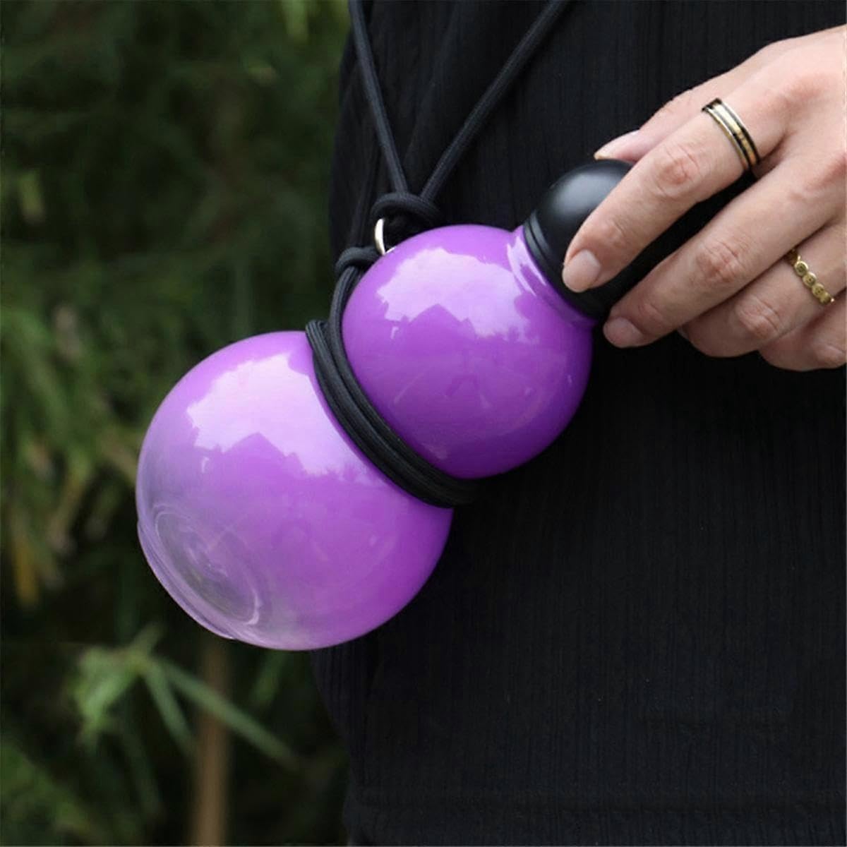JOYHAPPST Chinese Retro-Inspired Gourd Style Water Bottle 800ML Gourd Large Gourd Travel for Gym