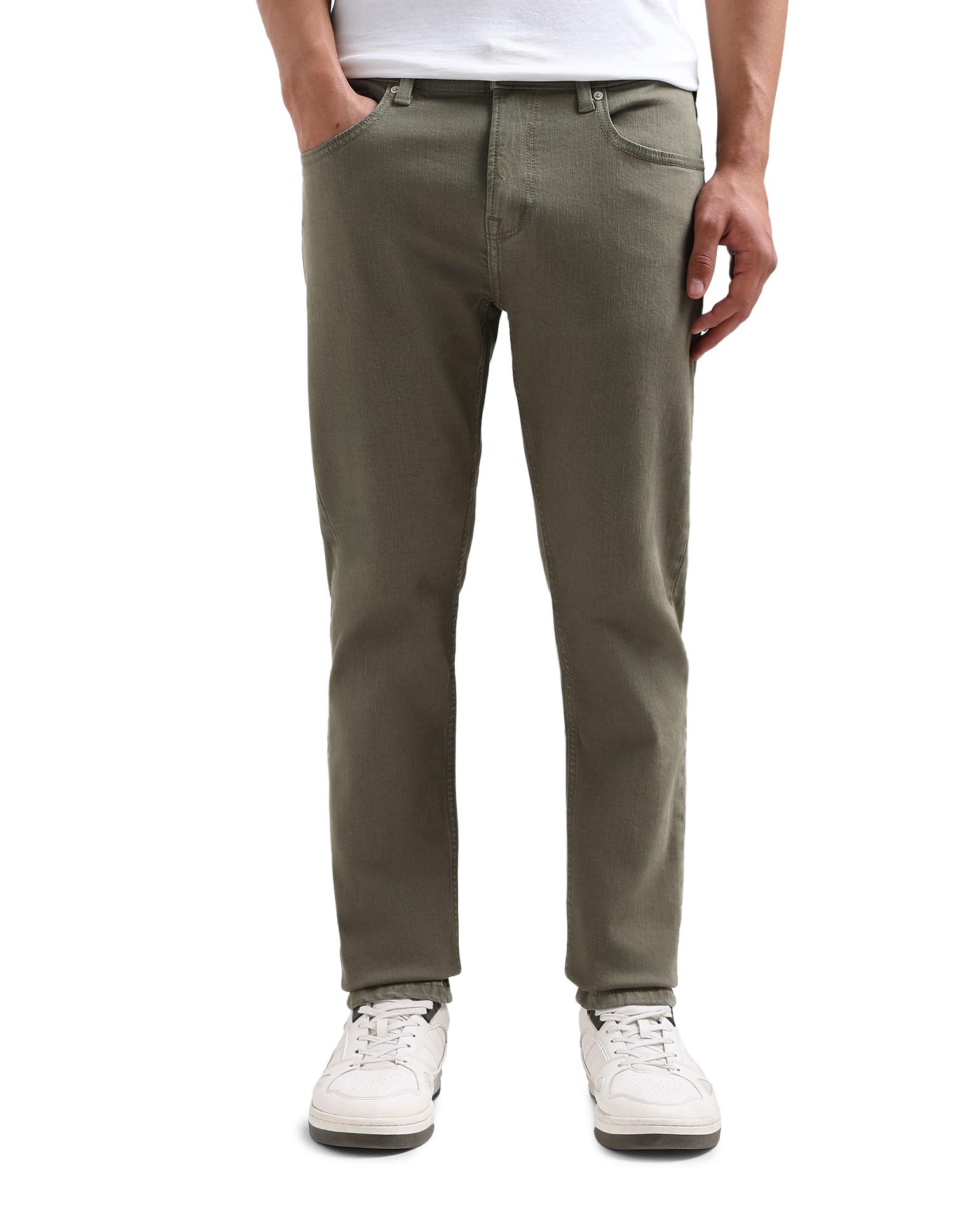flying machine Men's Slim Tapered Fit Jeans| Solid | Mid Rise | Stretchable | Jeans for Man-picture-40