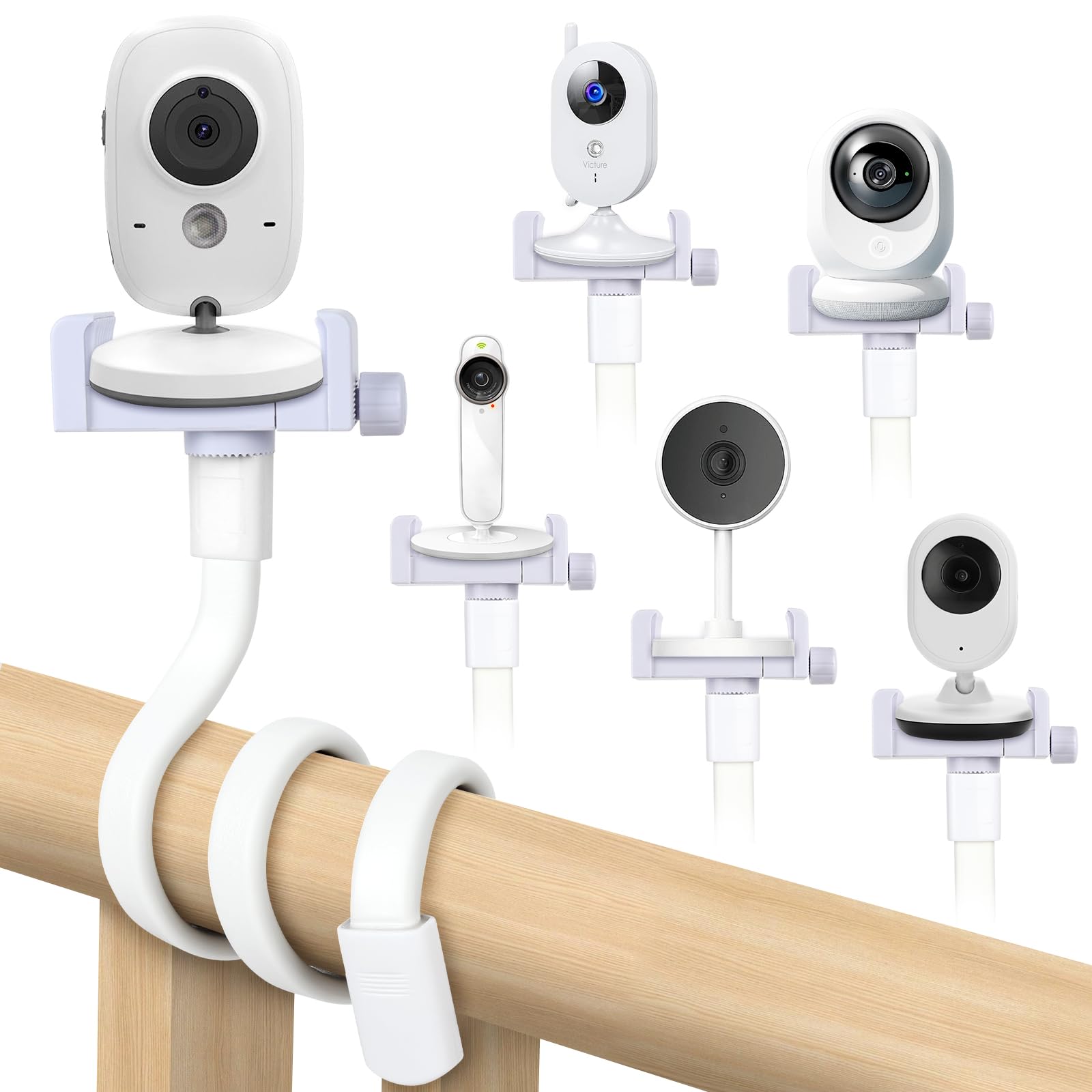 OFFCUP Supporto per Baby Monitor Flessibile Supporto per Potocamera Supporto Universale per Cellulare Pieghevole Compatibile con Philips Avent ieGeek BOIFUN GHB Hellobaby -Supporto Universale