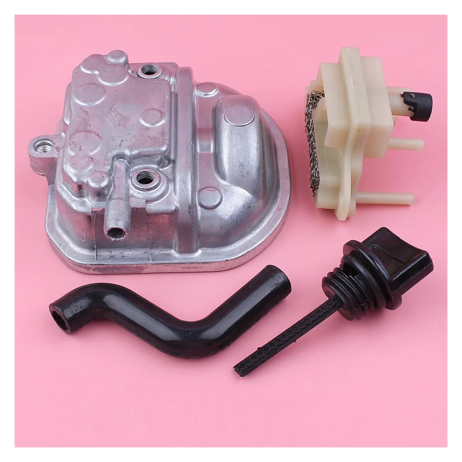 Tapa de Culata, respiradero, Tubo de Aceite, Manguera, Varilla de Nivel, Filtro, Separador, Kit for GX35, GX 35, Motor de cortacésped, Repuesto