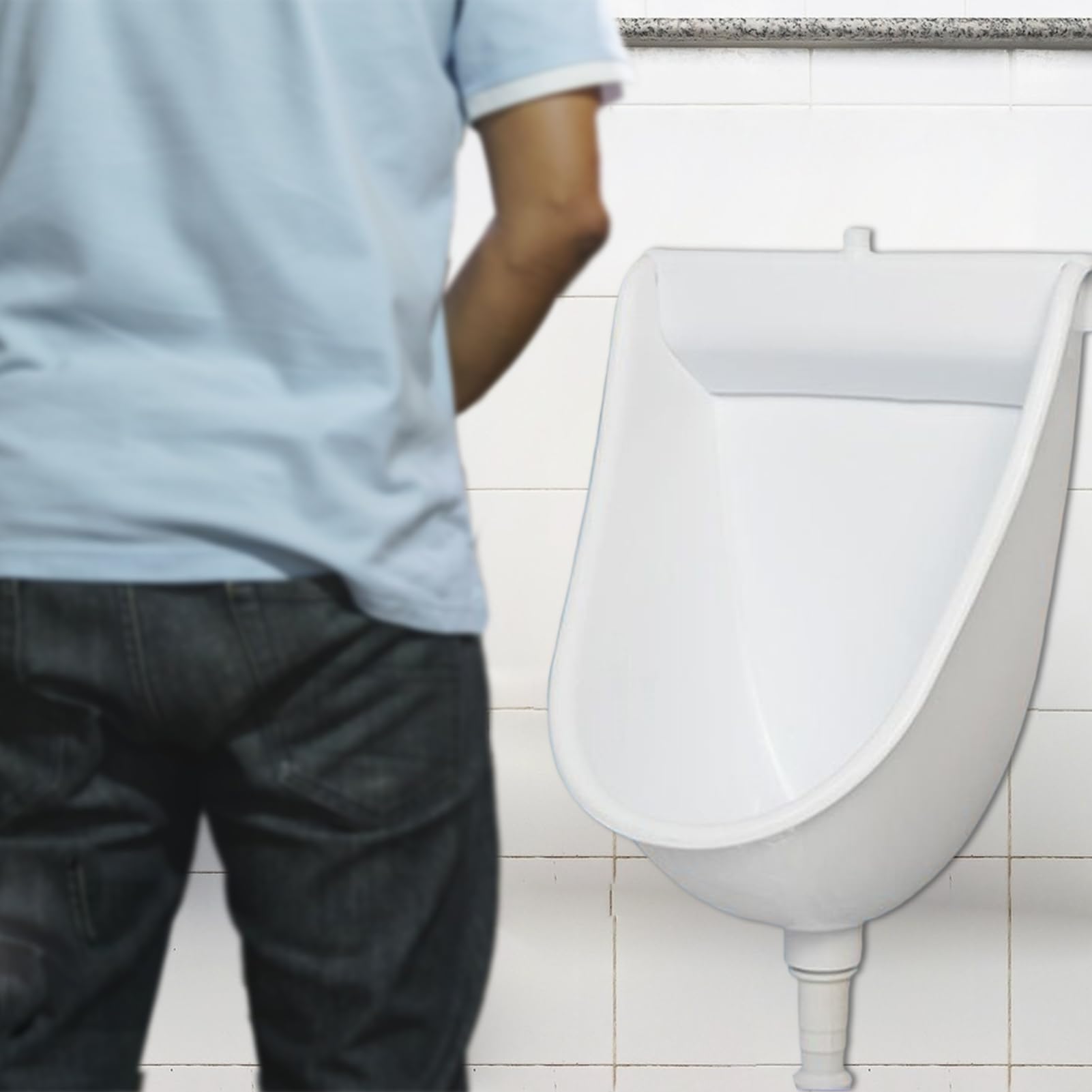 Montowana na ścianie męska toaleta z systemem F do użytku na zewnątrz gar, kampera, mieszkania, idealna dla taty, chłopaka, łatwa instalacja