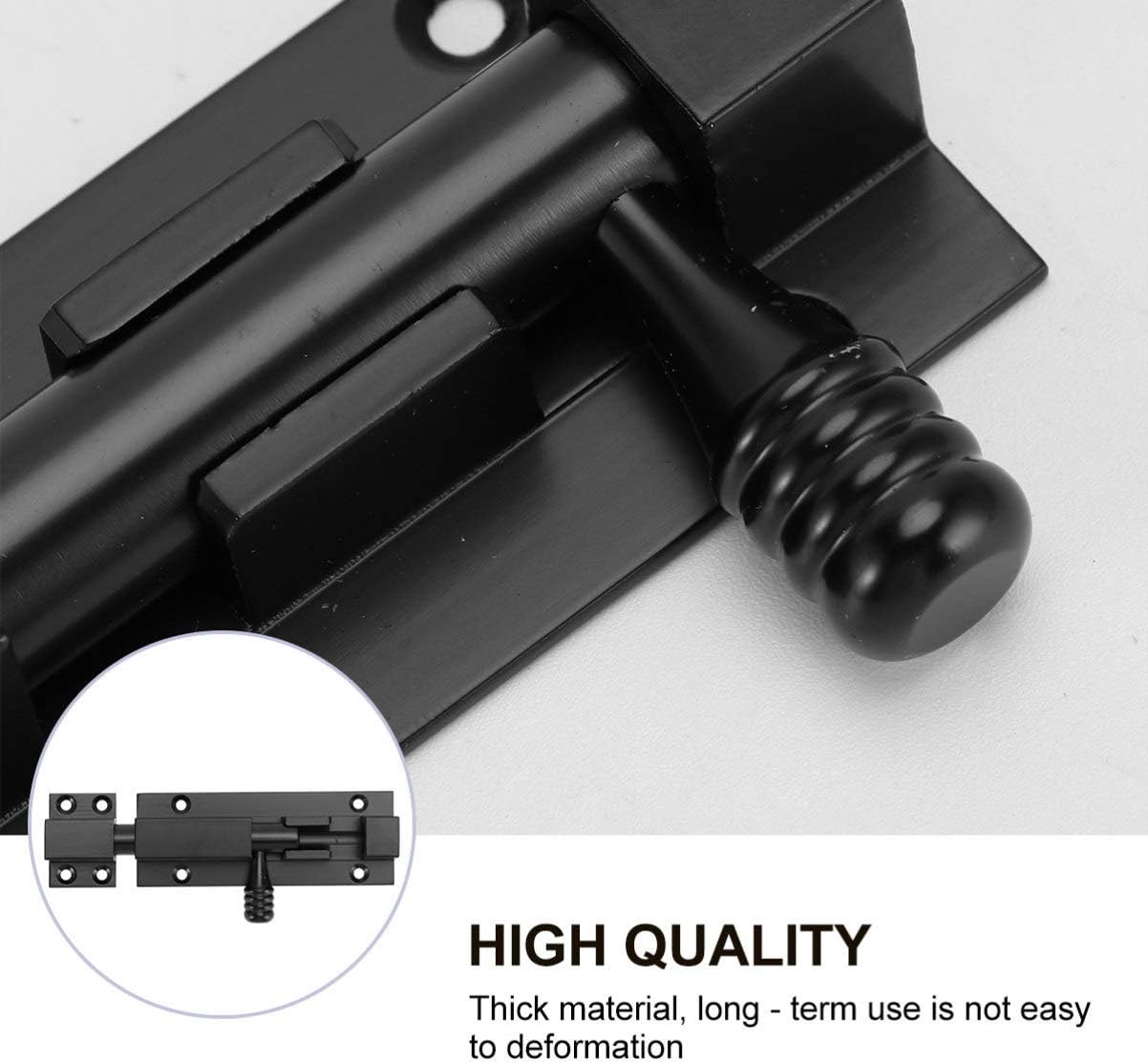 Plug Sliding Latch Lock for Door Gate Lock Door Latch Bolt Gate Latches Porta Door Lock Door Security Latch Outdoor Locks for Gates Adjusta Aluminum Alloy Sliding Doors