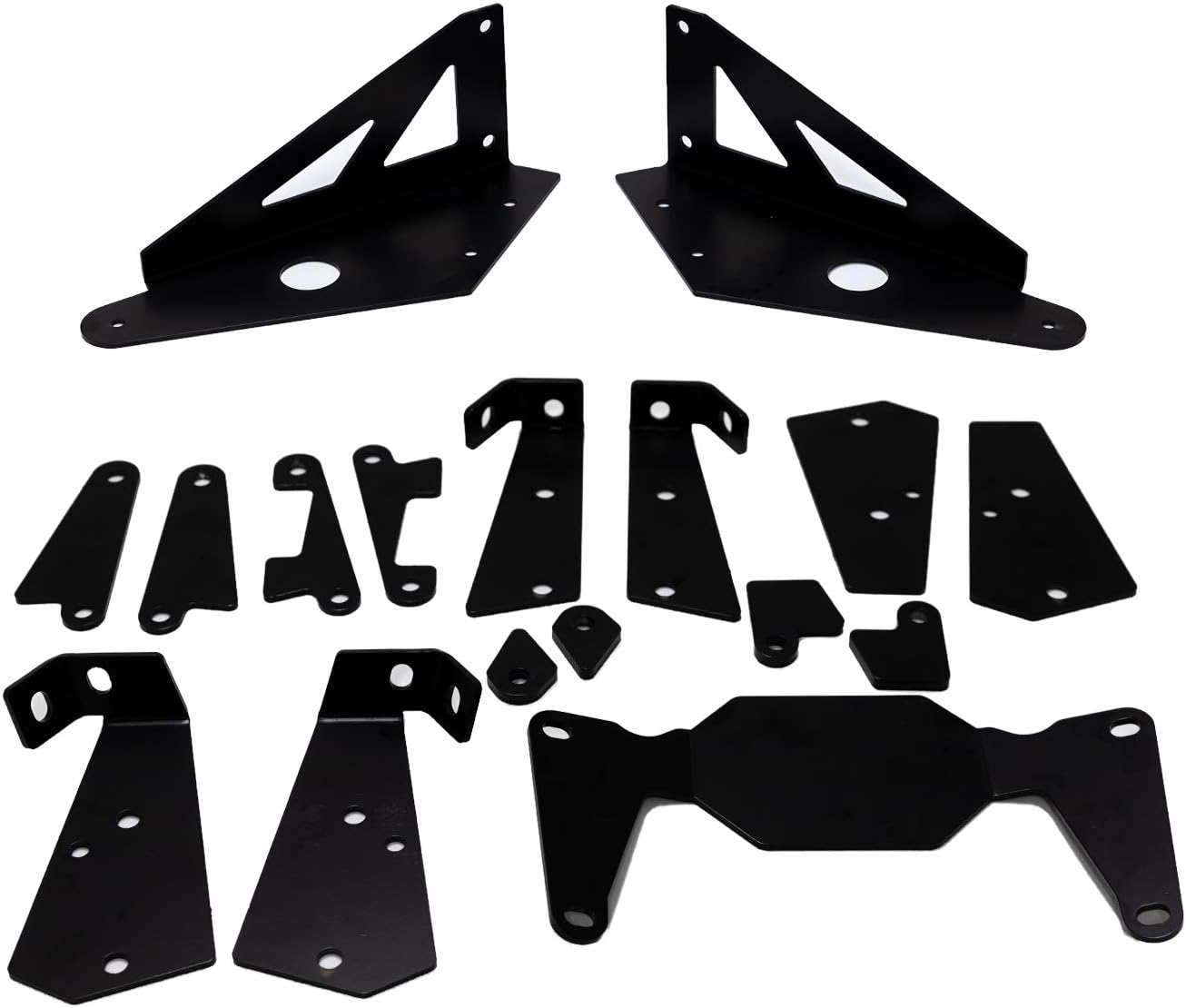 SuperATV Heavy Duty Rear Frame Stiffener for 2021-2022 Polaris Ranger XP 1000 Crew (See Fitment) | Strengthens Your Ranger's Frame | Powder Coated for Durability