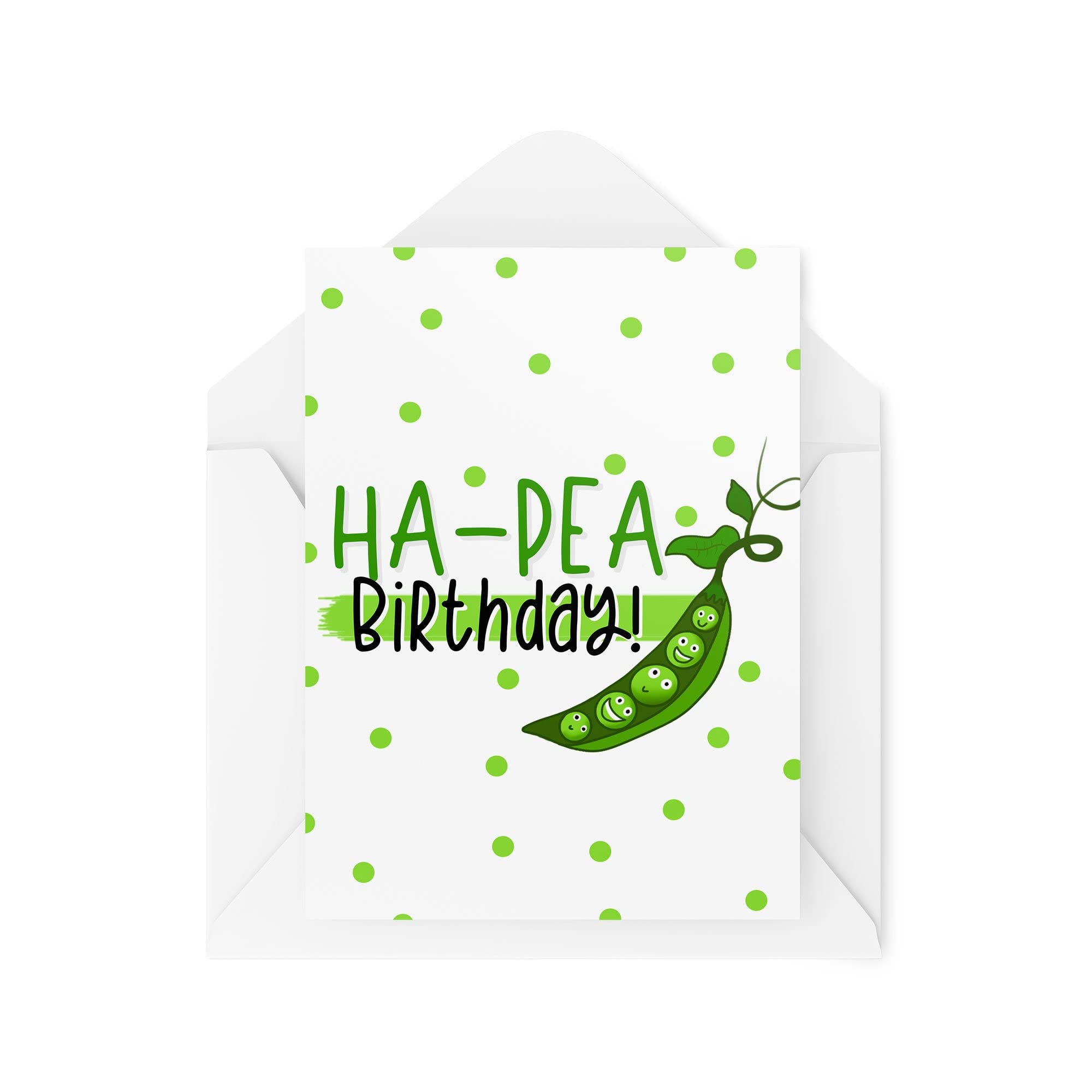 Funny Novelty Greeting Cards | Ha-Pea Birthday | Birthday Sister Daughter Friend From Mum From Dad Adult Card Funny Joke | CBH1214