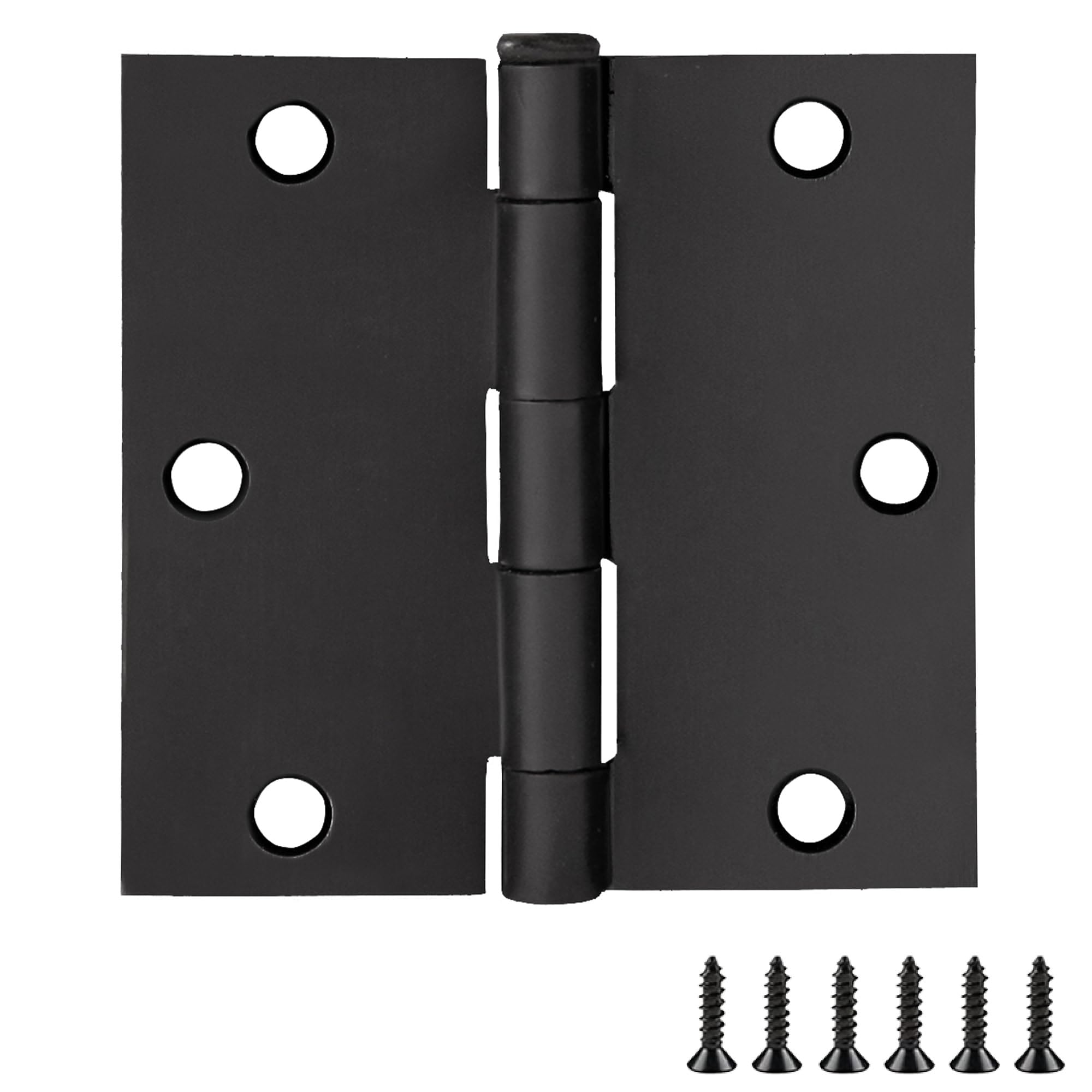 Design House 188938 Square Corner Hinge, 10-Pack, Matte Black, 10 Piece, 10 Pack
