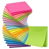 (24 Pack) Sticky Notes 3x3 in Post, 12 Bright Colors Sticky Note Self-Stick Notes Pads,Strong Adhesive, Easy to Post for Home, Office, Notebook