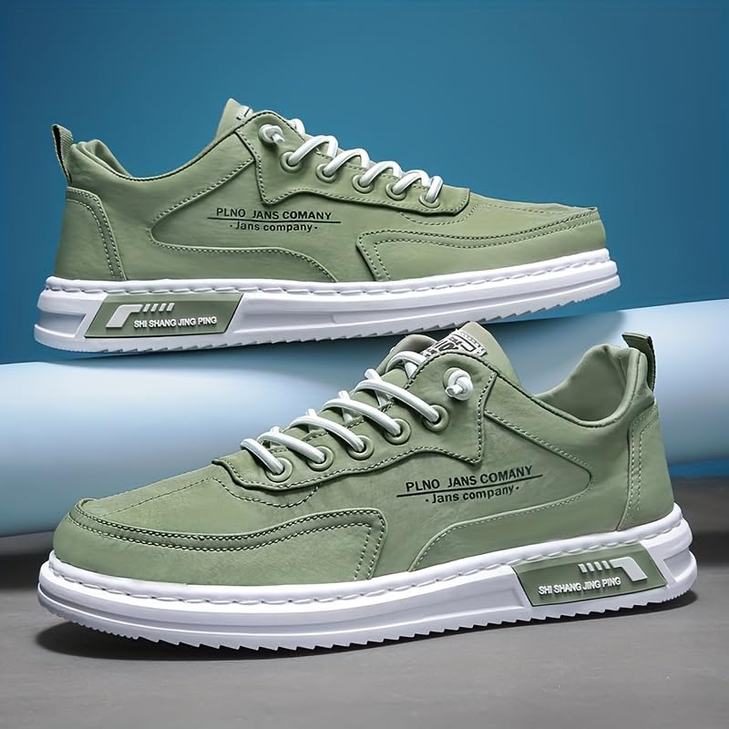 Comfy Men's Low Top Canvas Sneakers with Elastic Shoelace, Non-Slip Outsole for Outdoor Walking and Jogging - Spring, Summer, and Autumn3