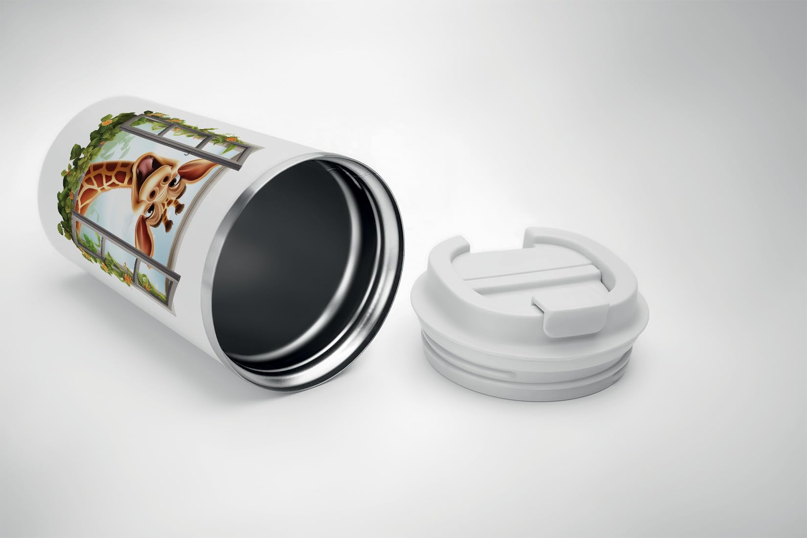 Tasse Isotherme à Double Paroi En Acier Inoxydable Avec Couvercle