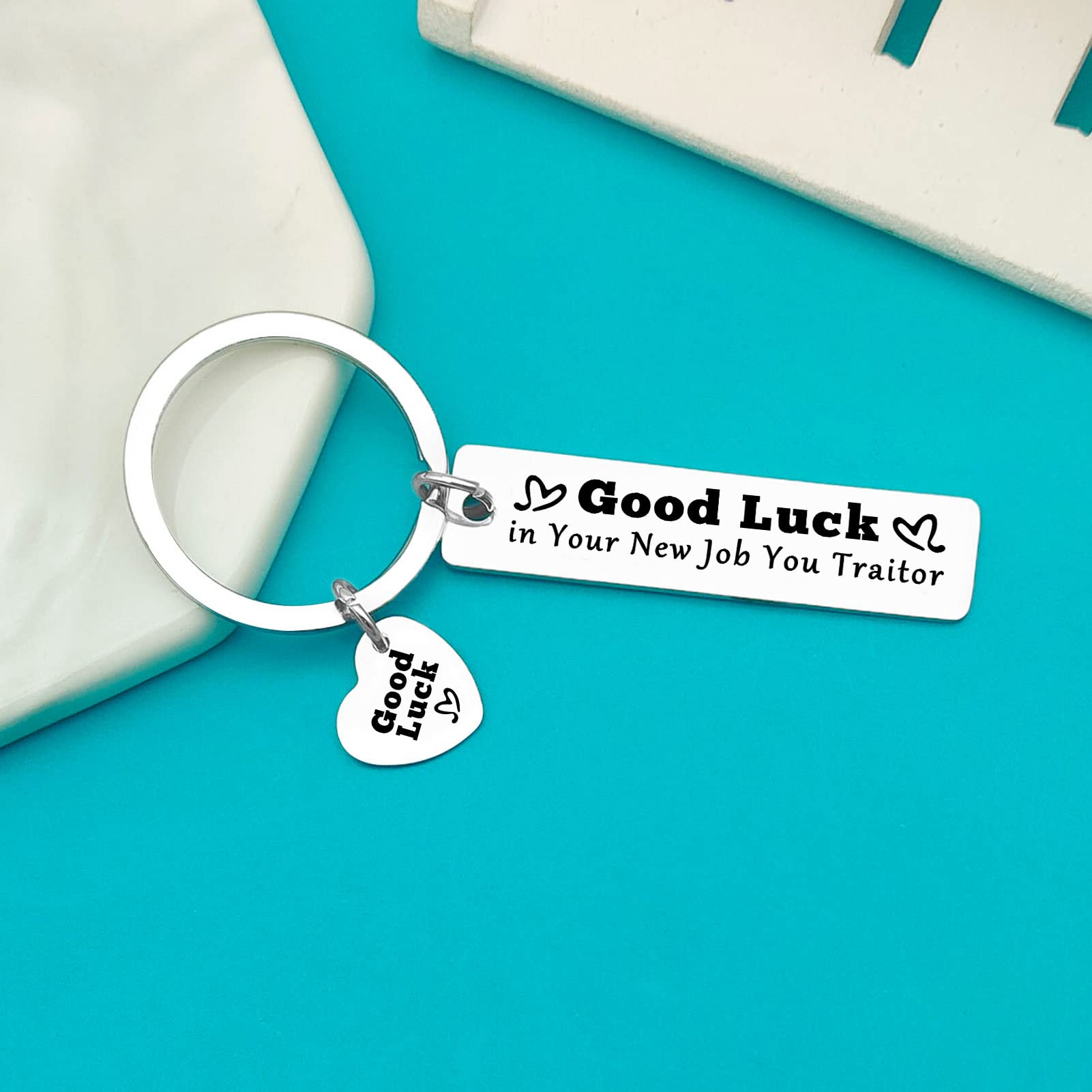Ximalun Colleague Leaving Gifts Keyring Funny Goodbye Gifts for Coworker Good Luck in Your New Job You Traitor Keyring Colleague Farewell Gifts Going Away Gifts New Job Gifts for Colleagues - Image 3