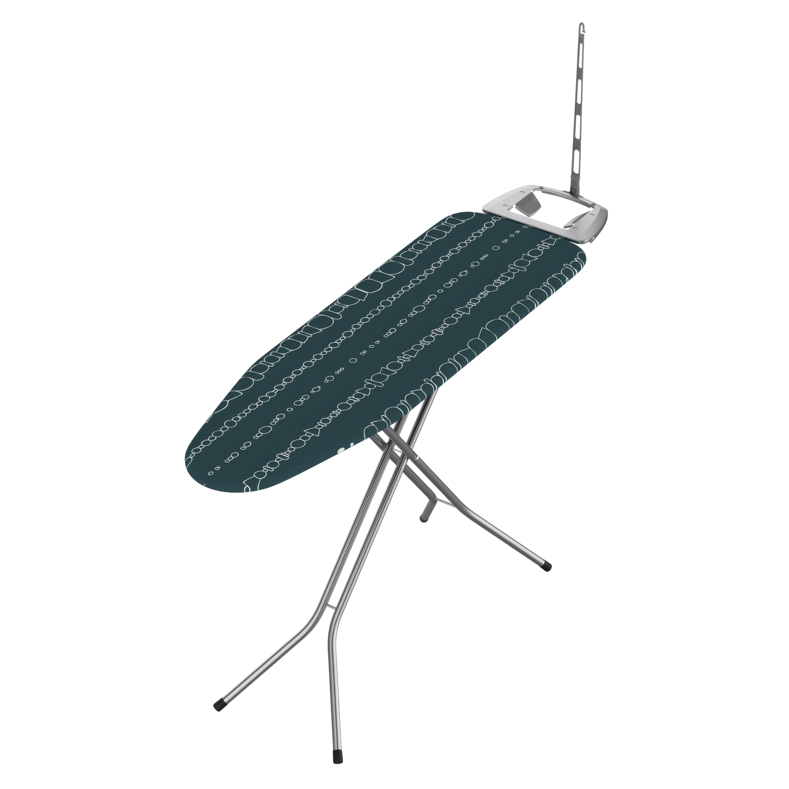 Rörets Asse da Stiro Exclusive Chrome - Premium Regolabile in Altezza, Ampio Poggiaferro, Supporto per Cavo e Sistema di Chiusura di Sicurezza - 118 x 43 x 88 cm