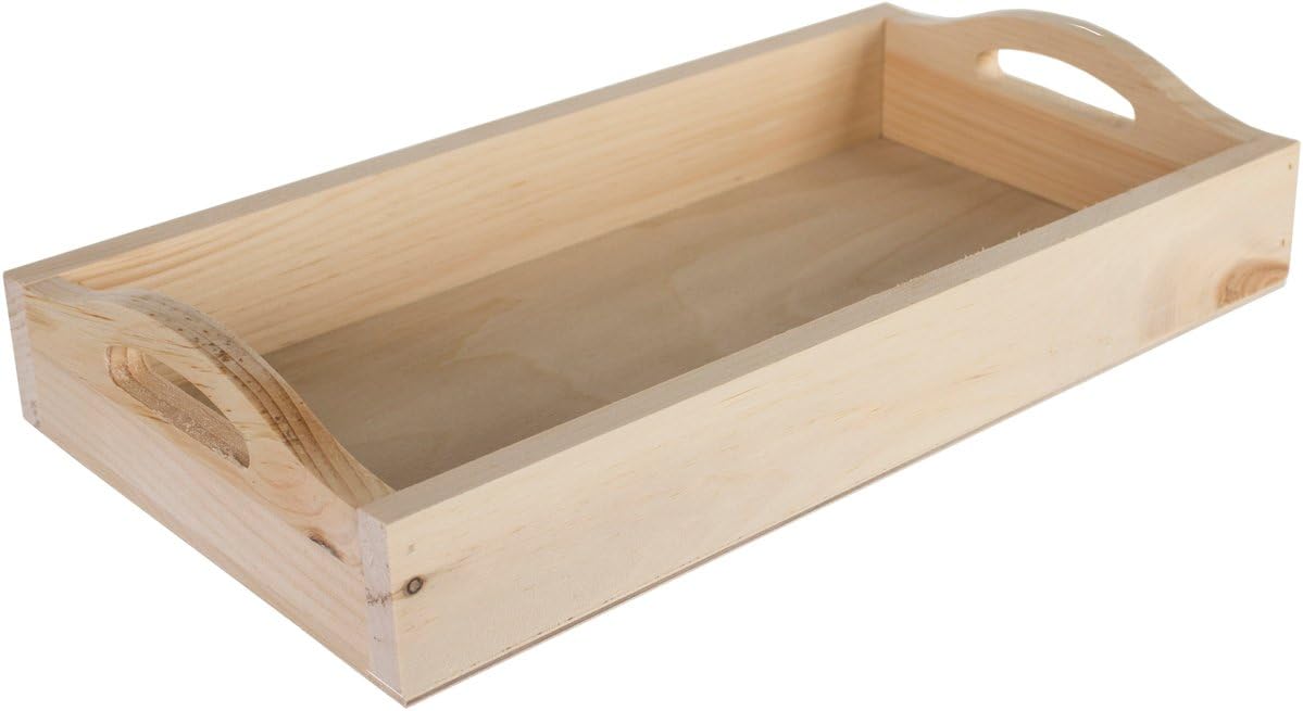 Walnut Hollow 3580 Unfinished Wood Serving Tray for Weddings, Home Decor and Craft Projects, 11 x 15, Brown : Home & Kitchen