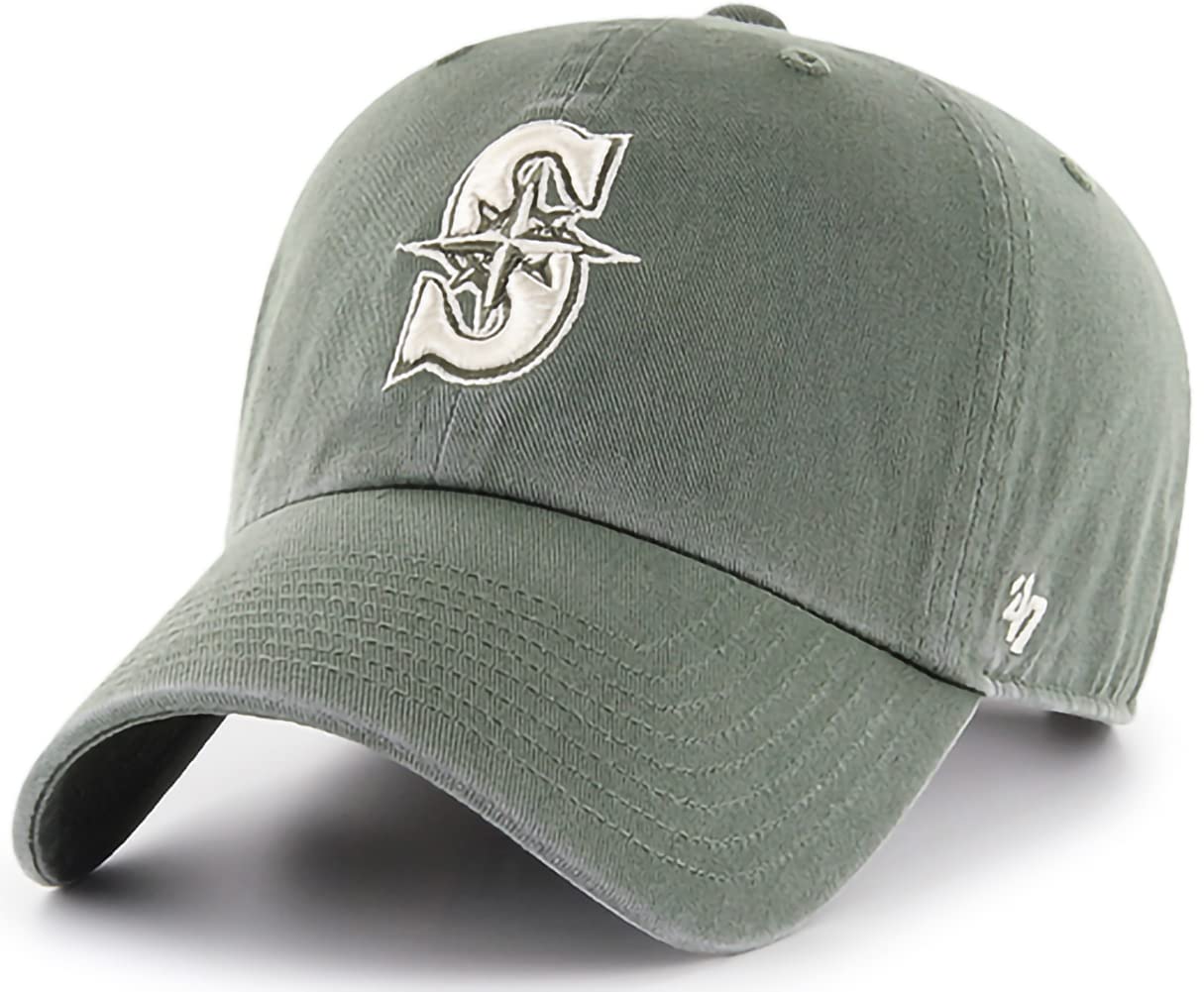'47 MLB New York Yankees Brand Navy Basic Logo Clean Up Home Adjustable Hat — view 27