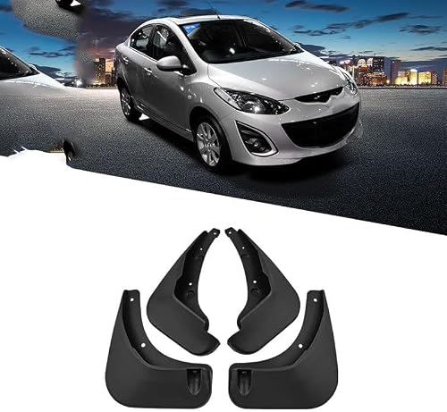 ZanLIn Car mudguard suitable for Mazda 2 Hatchback Sedan 2007-2012, Mud Flaps Splash Guards Replacement Decorative Mudguard Wheel Baffle Protection