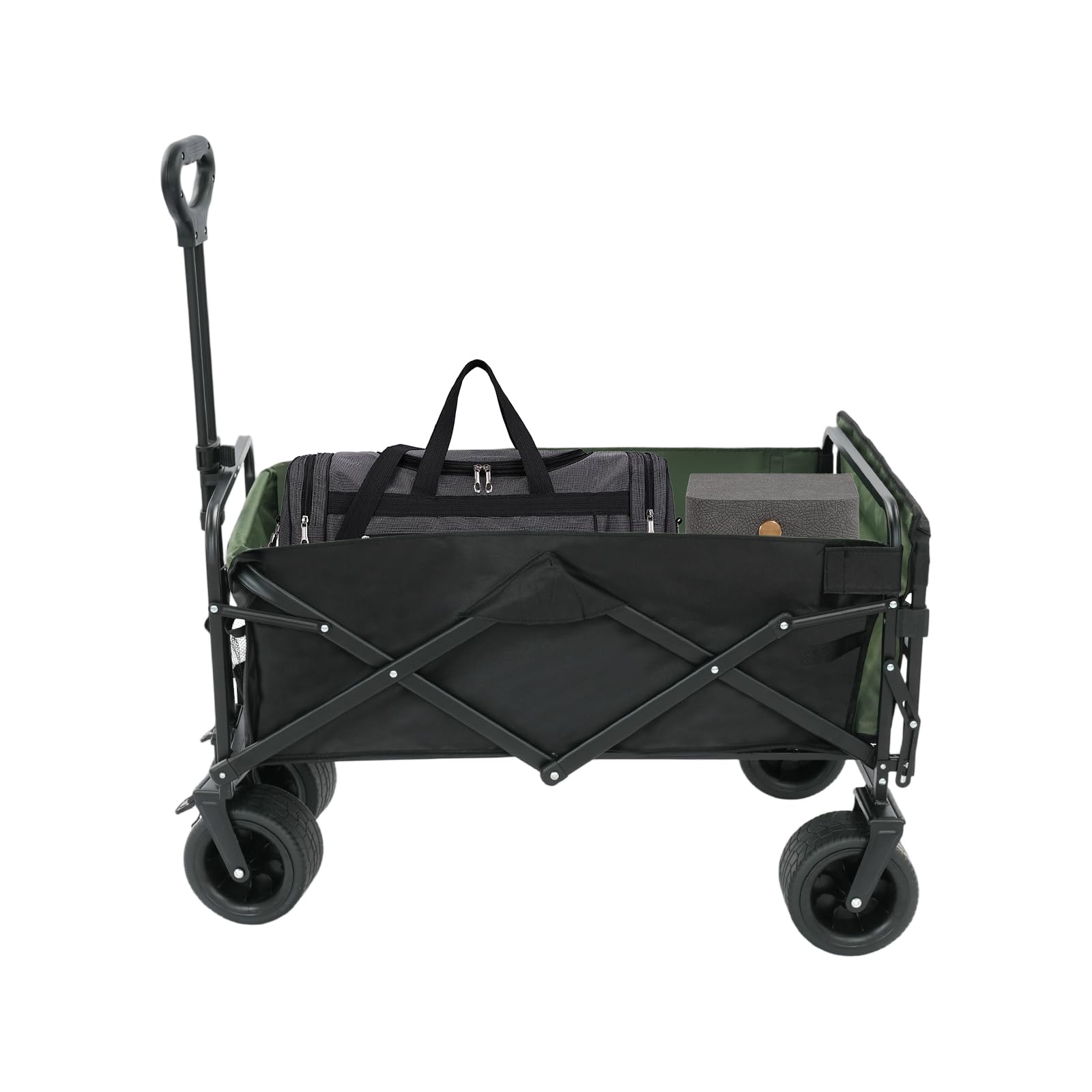 Carrello pieghevole, per fuoristrada con freni