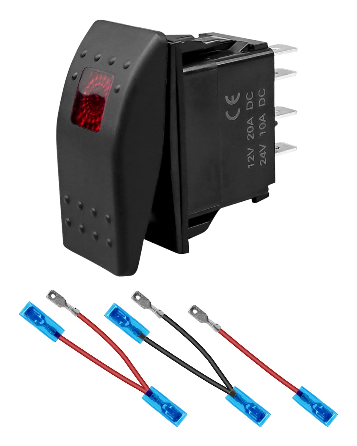 Amazon.com: Vaticas 308-1062 Rocker Switch, 5 Pin ON-Off-ON