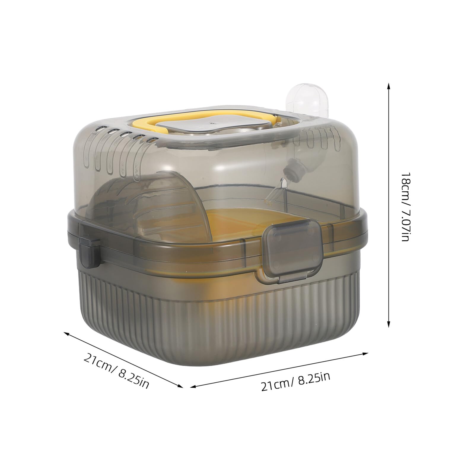 Hamster Transportbox aus Abs mit Doppelschicht, Gelb