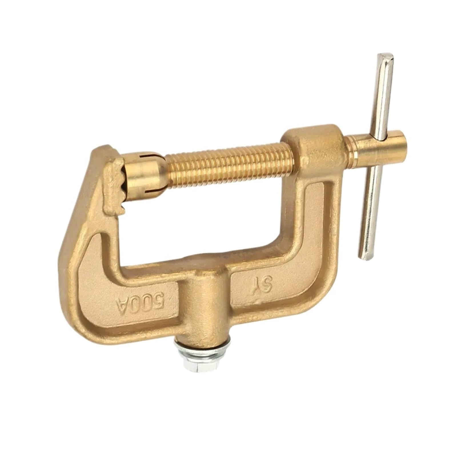 Toolnox 500A Welding Ground Wire Clamp Ground Earth Clamp Brass Material G Shape Welding For Machine