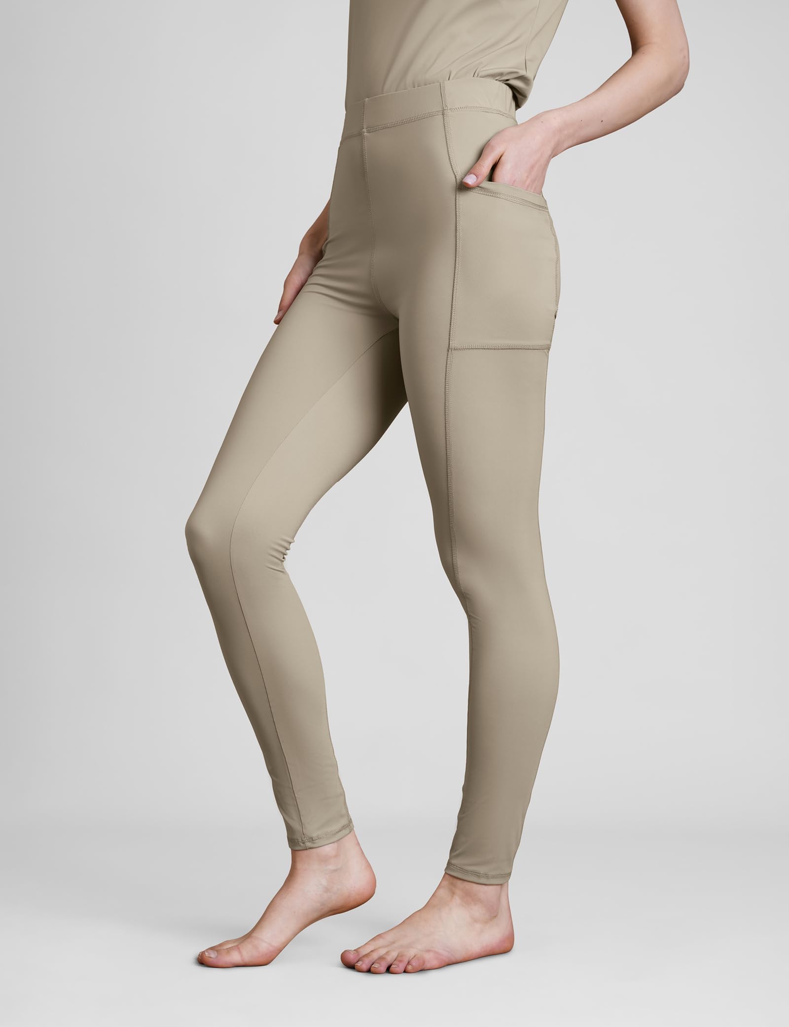 Damskie rozkloszowane legginsy z wysokim stanem, miękkie, rozciągliwe spodnie sportowe z odprowadzającą wilgoć tkaniną i kieszeniami, joga, trening, legginsy do biegania dla kobiet