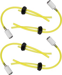 Zreneyfex Fuel Line Two Hole Grommet Assembly for Earthquake Auger MC43 E43 Replaces 3004105 300494 300470 (Set of 4)