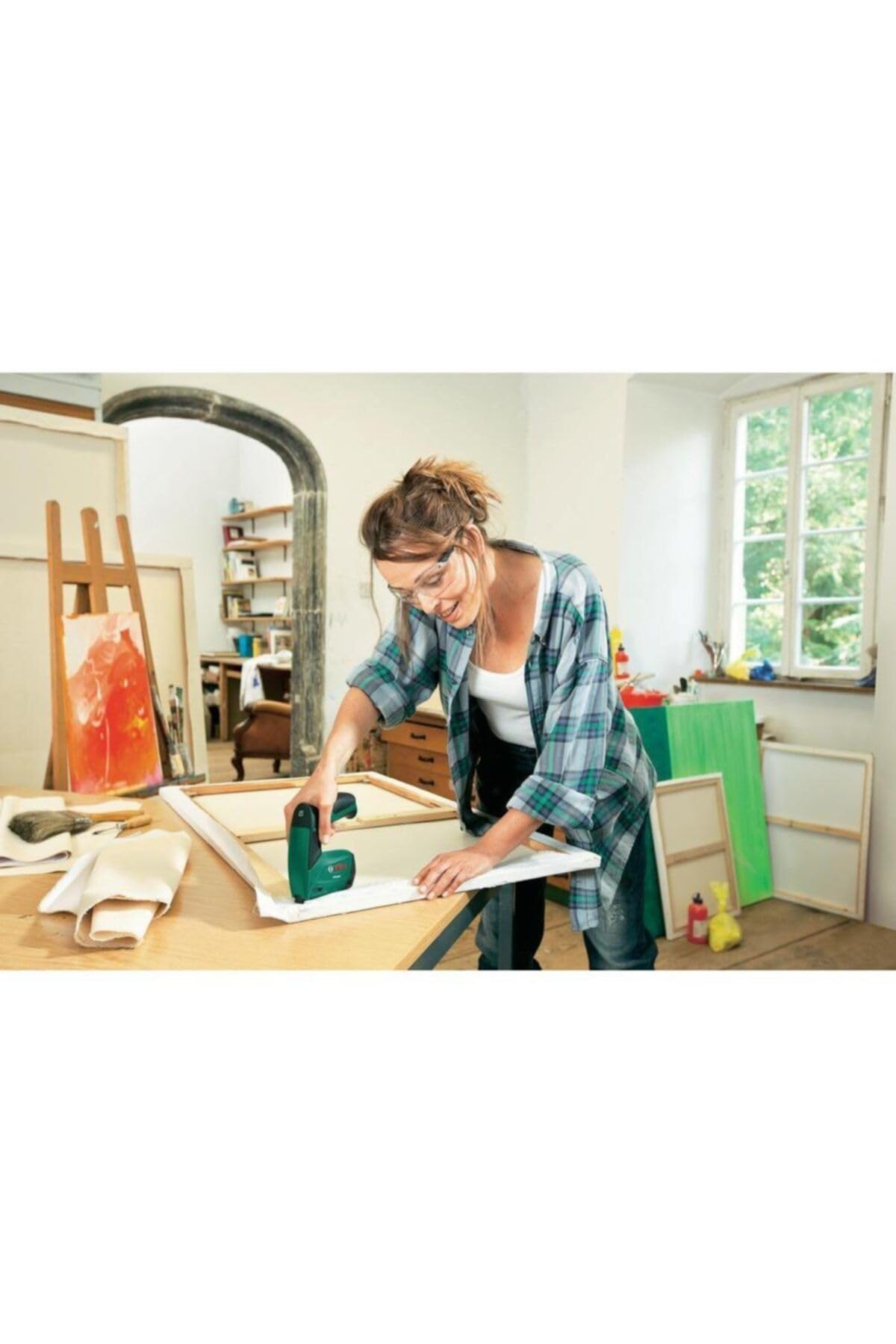 Bosch Home and Garden 603968100 PTK 3 6 LI Graffatrice a Batteria, 3.6 V, Verde