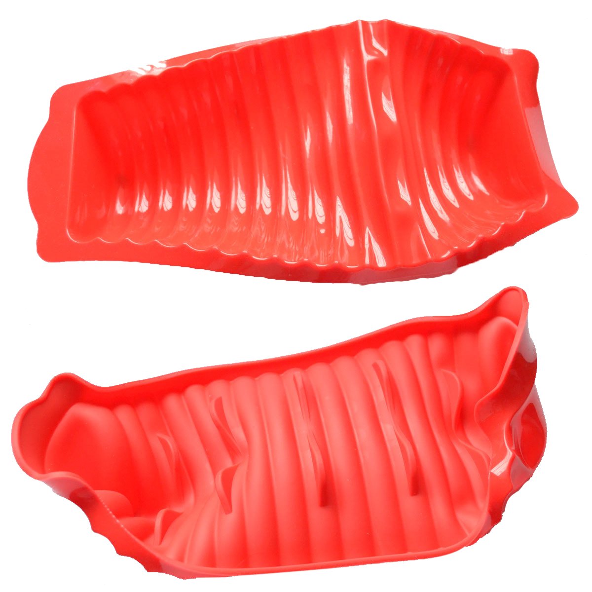 Bestomz Caterpillar Ribbed Loaf Pan Silicone Bread Hot Dog Mould DIY Baking Dessert, As Shown - Image 3