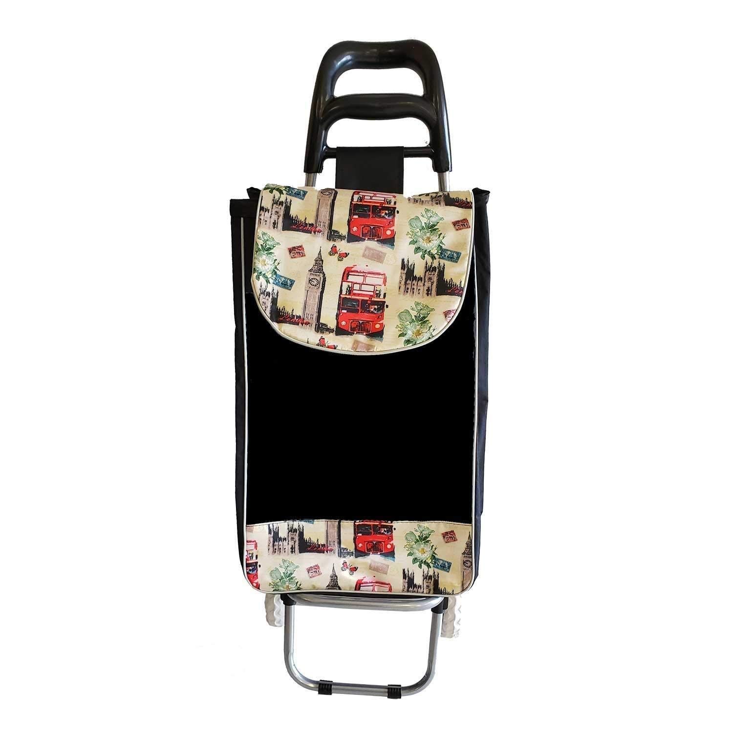 Carrello pieghevole e leggero per la spesa, con borsa staccabile per la spesa, con ruote girevoli e lisce per una facile scalata, picnic, spiaggia (colore : B), colore: C (colore : A)