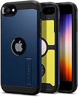 Vista 9 de Spigen Funda Tough Armor compatible con iPhone SE 2022 5G y iPhone SE 2020, color negro