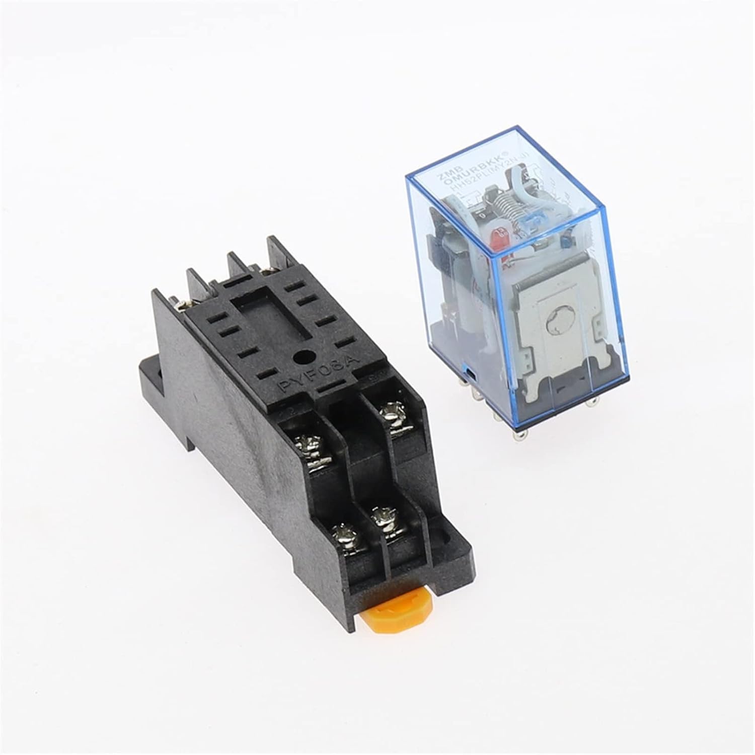 MY2P HH52P MY2NJ 12V 24V DC / 110V 220V AC Coil General Purpose DPDT Micro Mini Relay with Socket Base 50pcs(AC 380V)