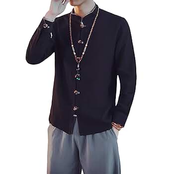 Amazon.com: Men's New Chinese 80S Style Linen High-Grade