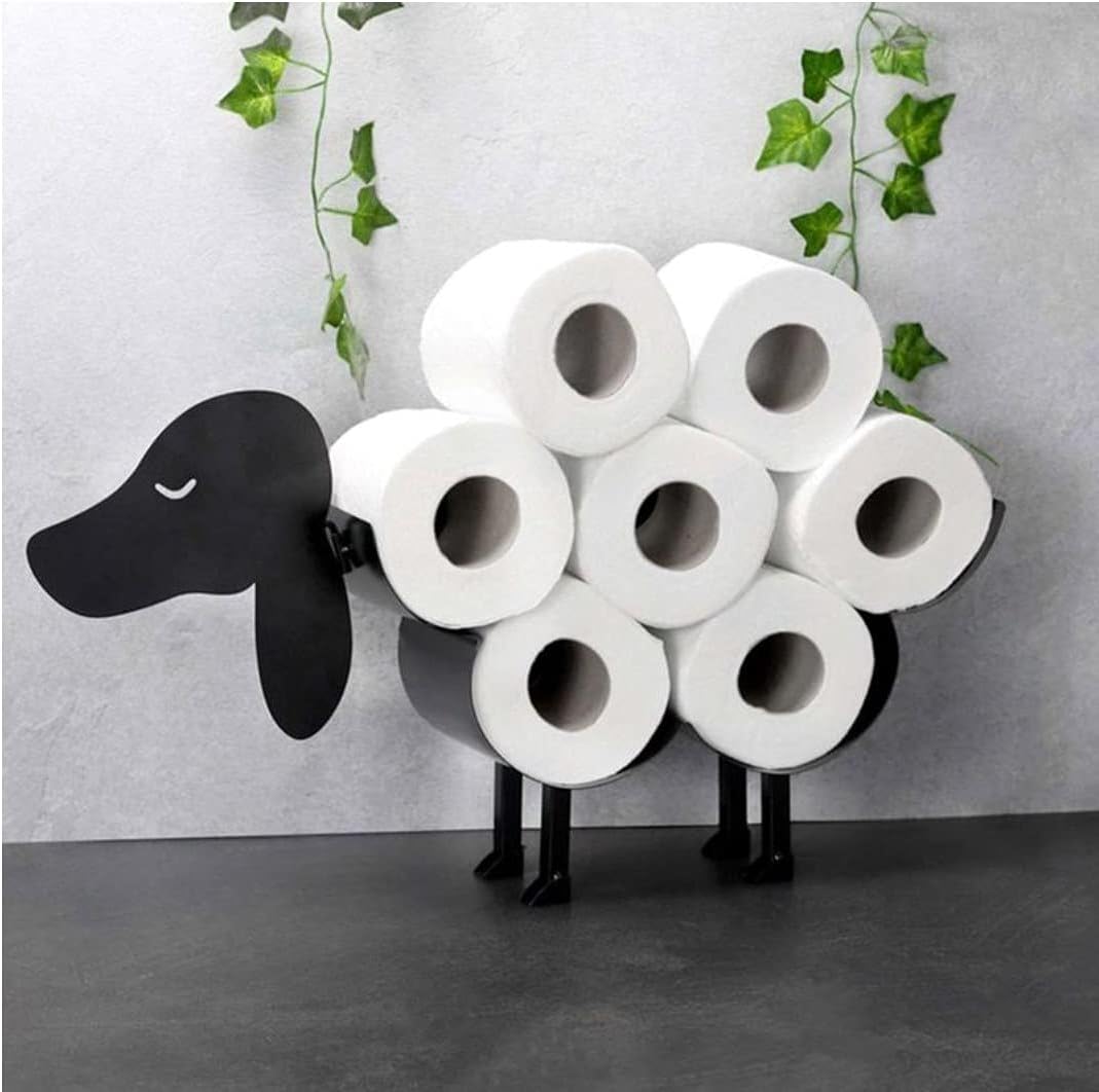 Iron Dog Toilet Paper Holder