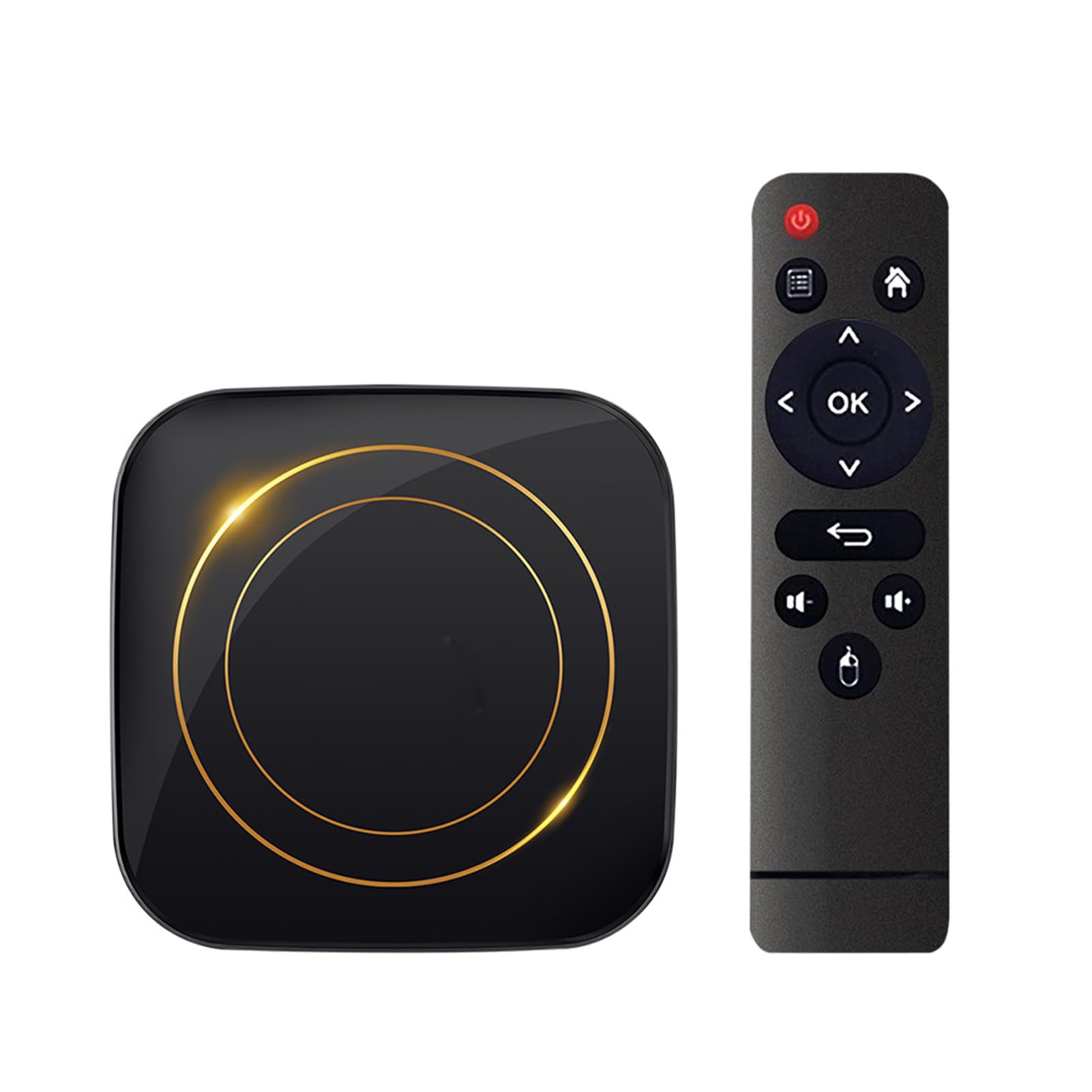 Domary TV Box 8K Ultra HD, Lettore Multimediale in Streaming WiFi Dual | Quad-core Cortex A53, GPU Mali G31, Decodifica H.265/VP9, Doppia Banda 2.4G/5G, Ethernet 100M, Uscita 4K/8K