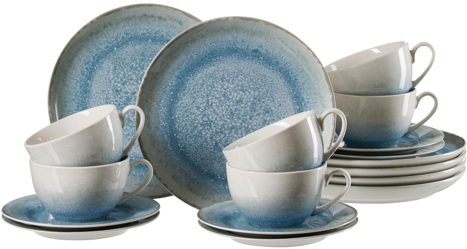 Ritzenhoff & Breker Kaffeeservice Olso | 18-teilig | blau