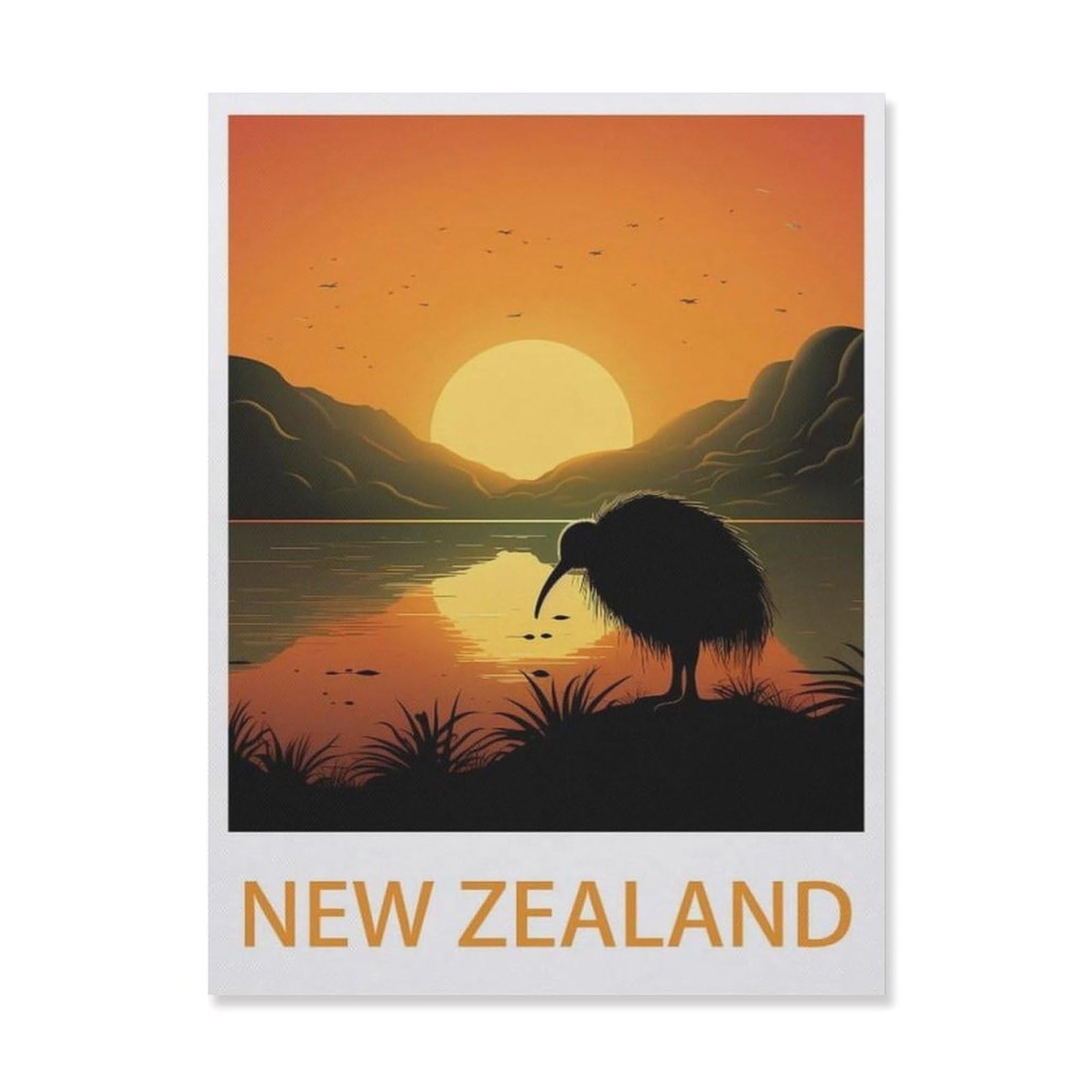 New Zealand，Funny Vintage Metal Tin Sign Kitchen Bathroom Office Garage Bar Cafe Restaurant Shop Cave Home Wall Decor Art Ideas Gift Tin Sign(30x40cm）12x16 inch-EG95