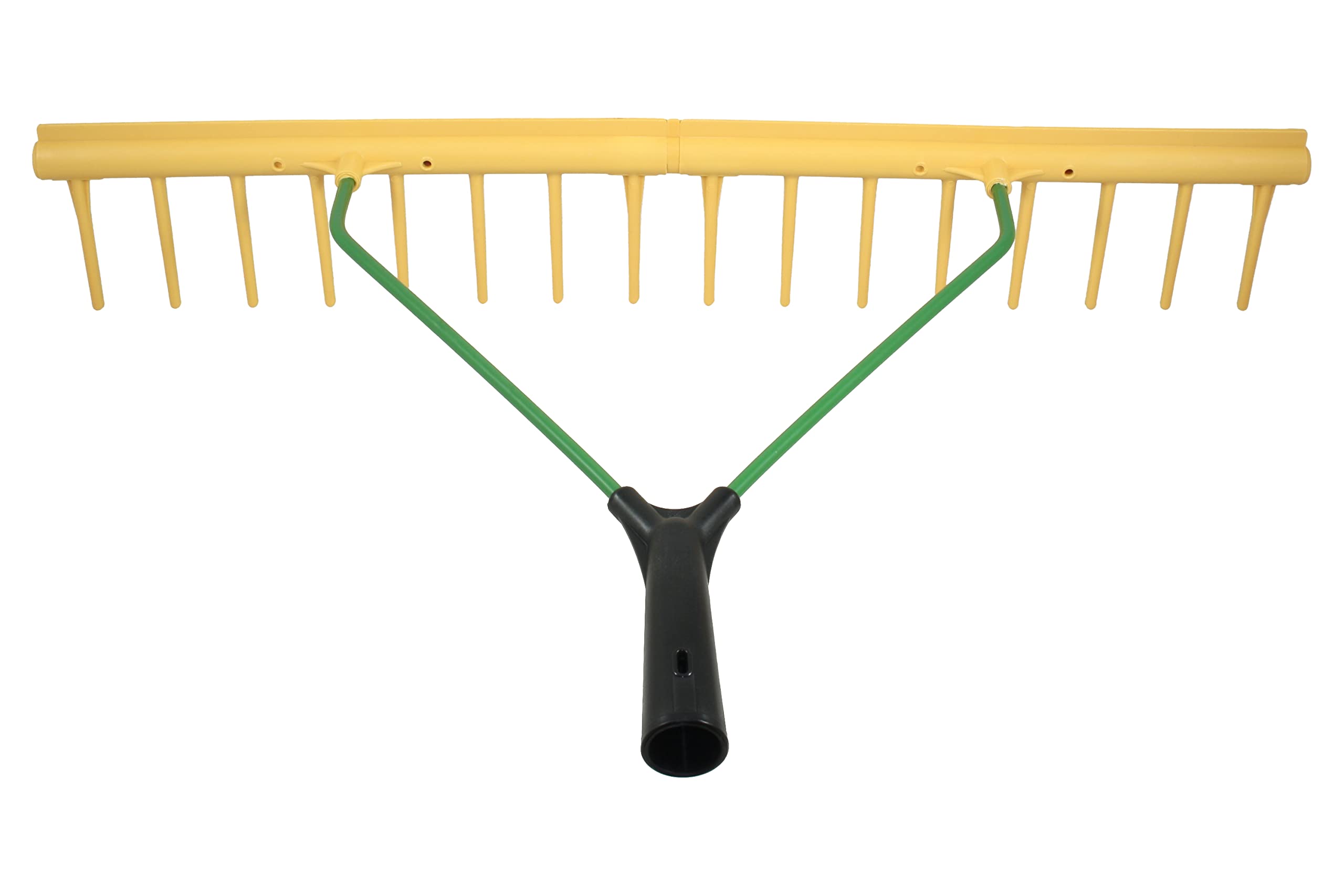Profi Heurechen 65cm Spar Set - Rasenrechen mit Egalisierkante - Robuster Rechen für den Garten - Vielseitig einsetzbar als Laubrechen, Gartenrechen oder Laubbesen - 2 Stück