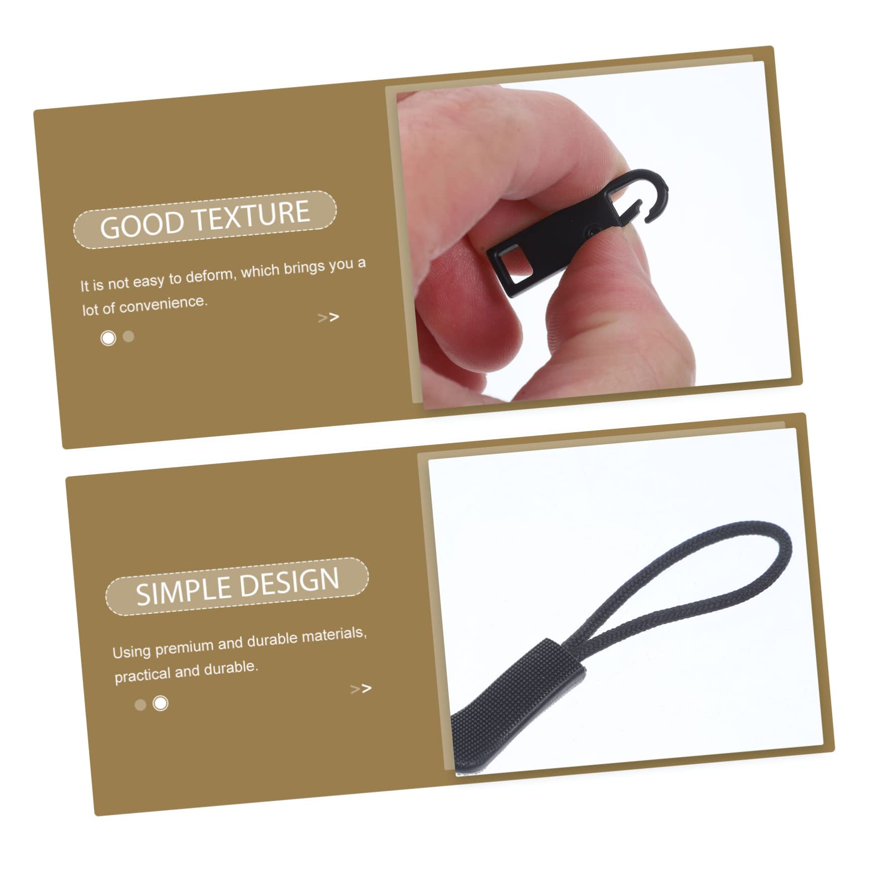 Operitacx 96piezas Kit De Reparación De Tiradores De Reemplazables Para Ropa Mochilas y Equipaje Accesorios y Prácticos