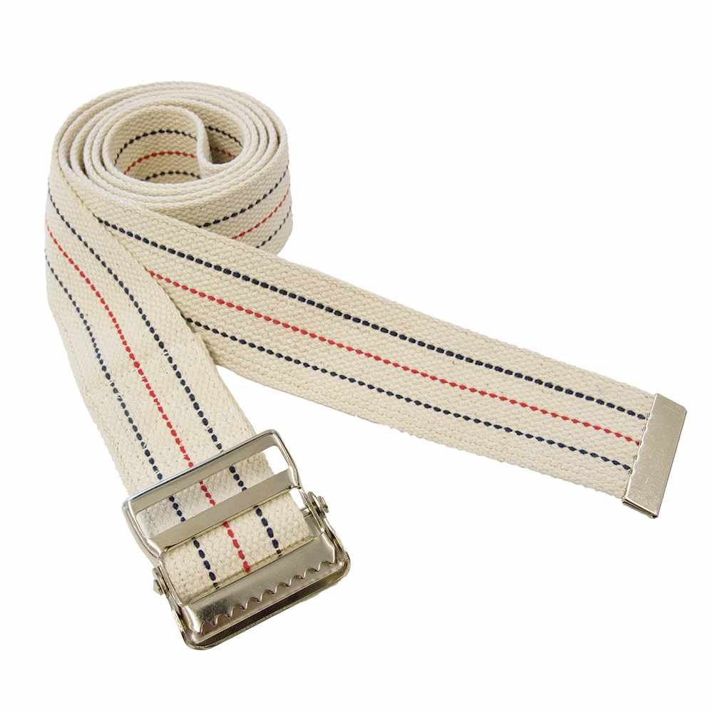 MARS WELLNESS Premium Patient Transfer/Walking Gait Belt with Metal Buckle - Beige 60" L x 2"