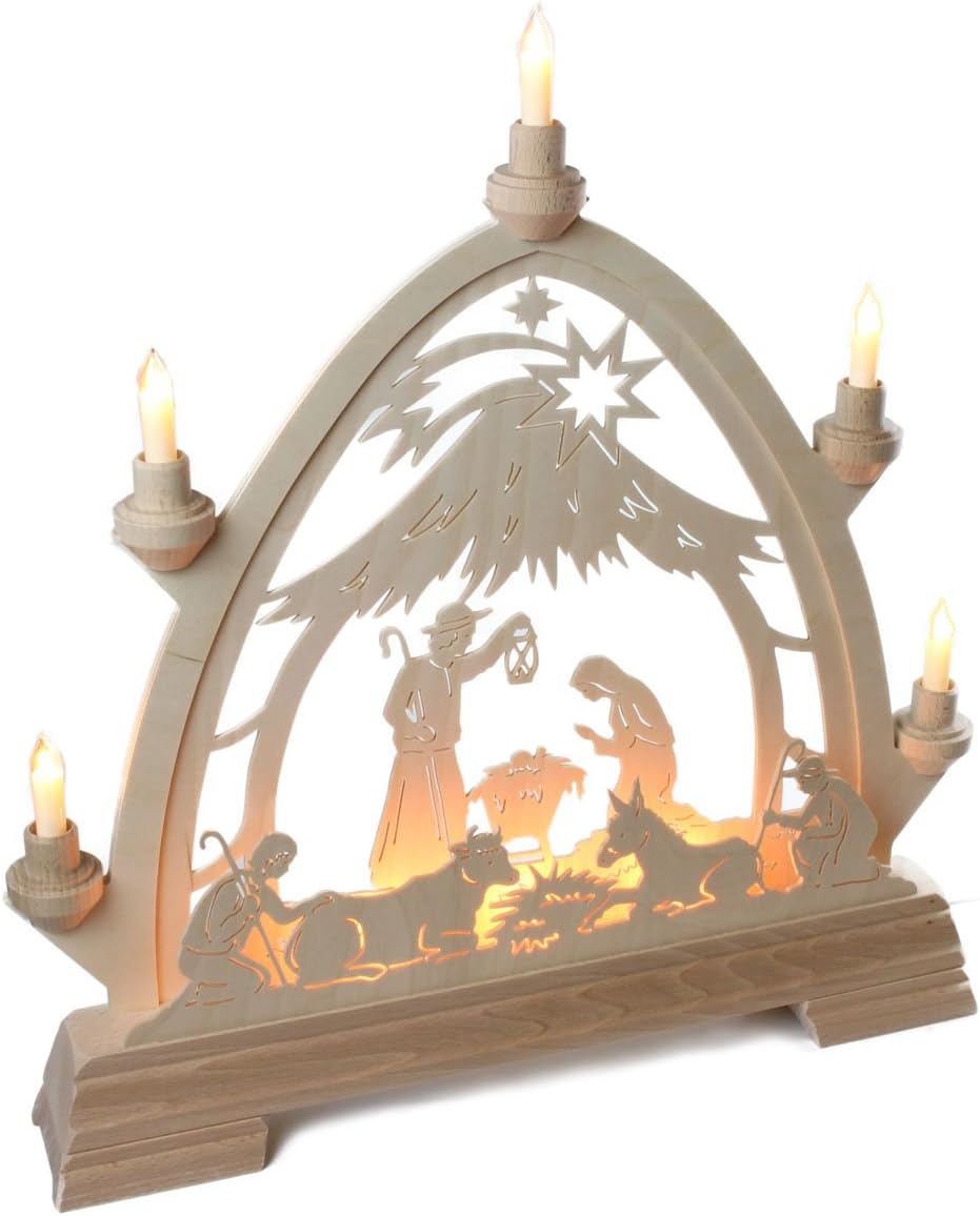 Christmas Nativity Schwibbogen Arch Made in Germany
