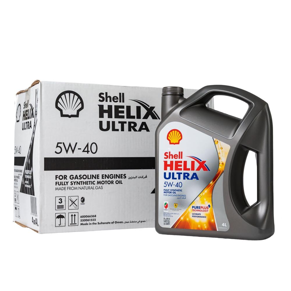 Shell Helix Ultra 5W-40 -Carton (4 Liter x 4 pcs) Fully Synthetic Motor Oil