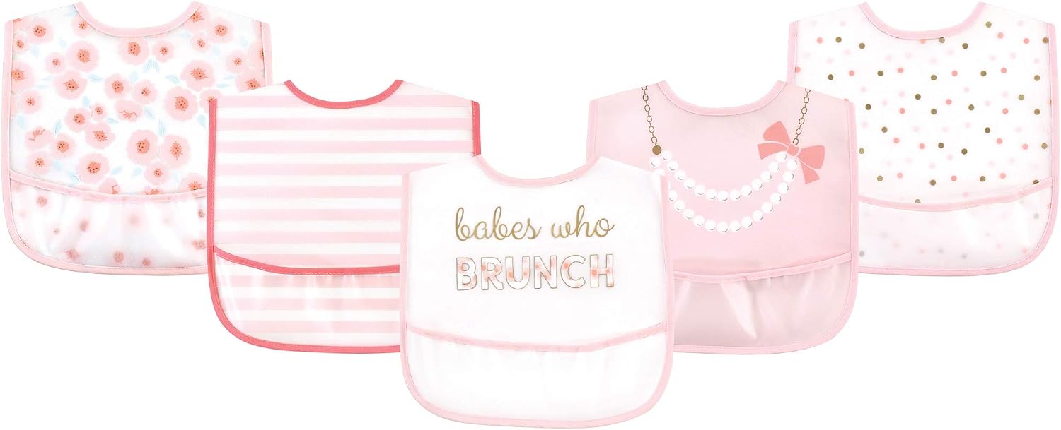Little Treasure Unisex BabyWaterproof PEVA Bibs