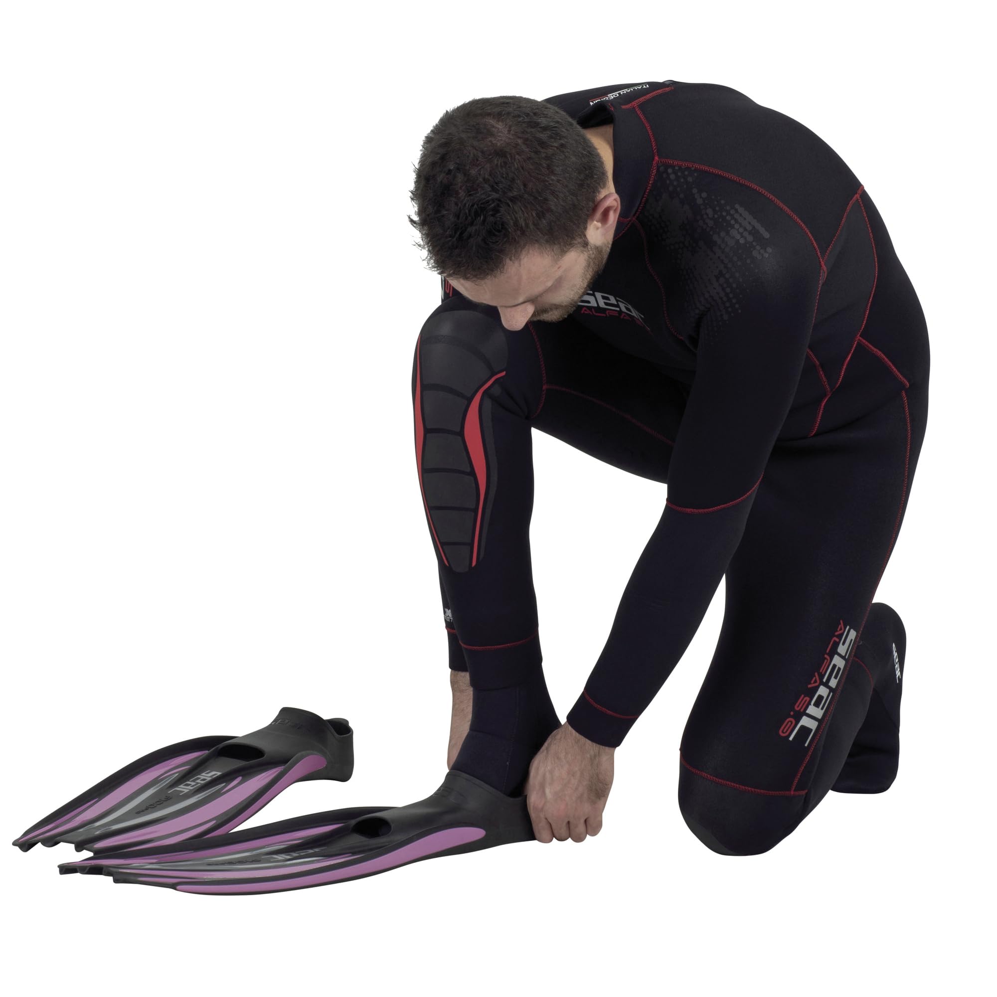 SEAC F100 Pro Aletas Ligero de Zapata Cerrada para Buceo y Snorkel, Unisex Adulto