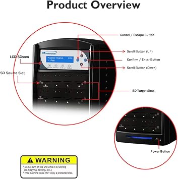 Vinpower Digital SDShark SD & MicroSD Duplicator - 7 target