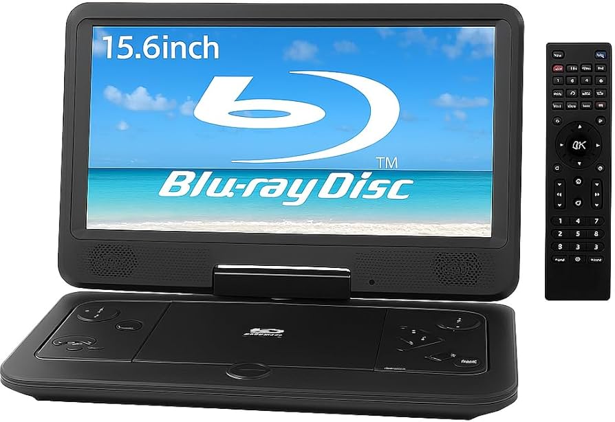 ✨新品✨ポータブルDVDプレーヤー 15.6インチ 6時間連続再生 大画面 Amazon | 【FaCLOSS公式】15.6インチ ポータブルブルーレイ