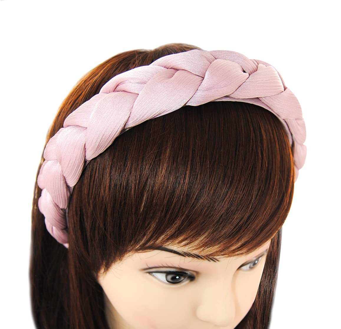 Cerchietto per capelli in seta 100% naturale color lilla Twisty