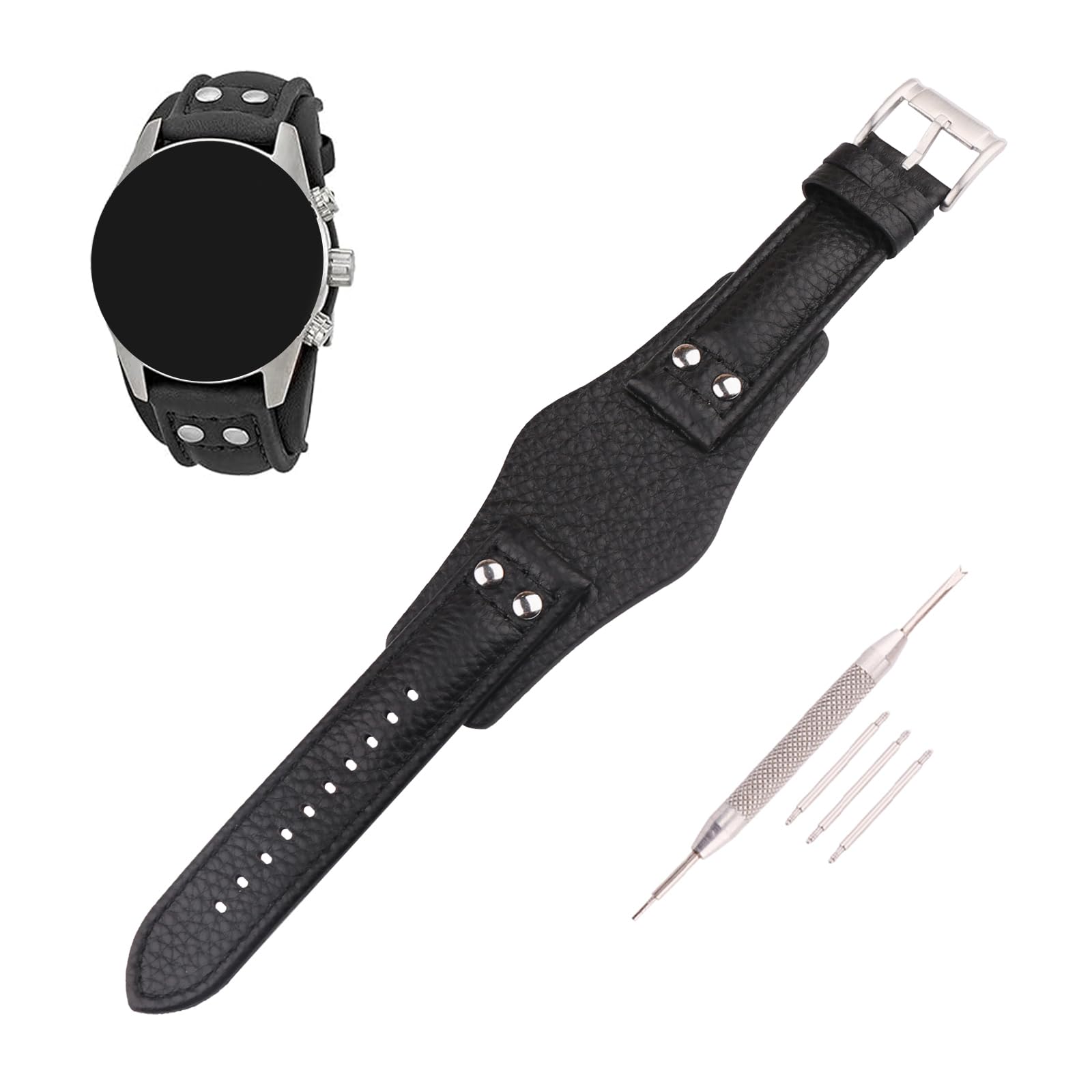 XIW Compatible for 22mm Fossil CH2891 CH2564 CH2565 CH2573 CH2574 Leather Watch Band Replacement for women Wirstband Strap