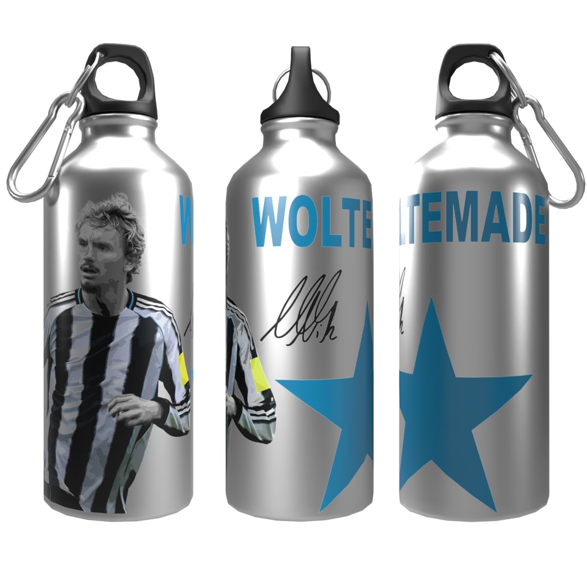 Partisan Silver Newcastle Woltemade Aluminium 2-Lid Water Bottle (, 750, Millilitres)