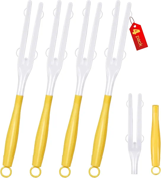 4PCS Replacement Dust Handles Stick Only Compatible with Swiffer Duster Handle Extendable Duster Mop Wand for Cleaning Car Blinds Furniture Electronics(4, Yellow & White)
