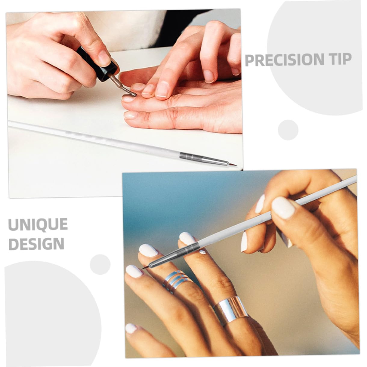 Healvian 40pezzi Pennelli Per Nail Art Strumenti Per Manicure e Decorazione Unghie Pennelli Per Disegno Unghie Per Artisti Professionisti e Principianti Compatibili Con Gel e Smalti