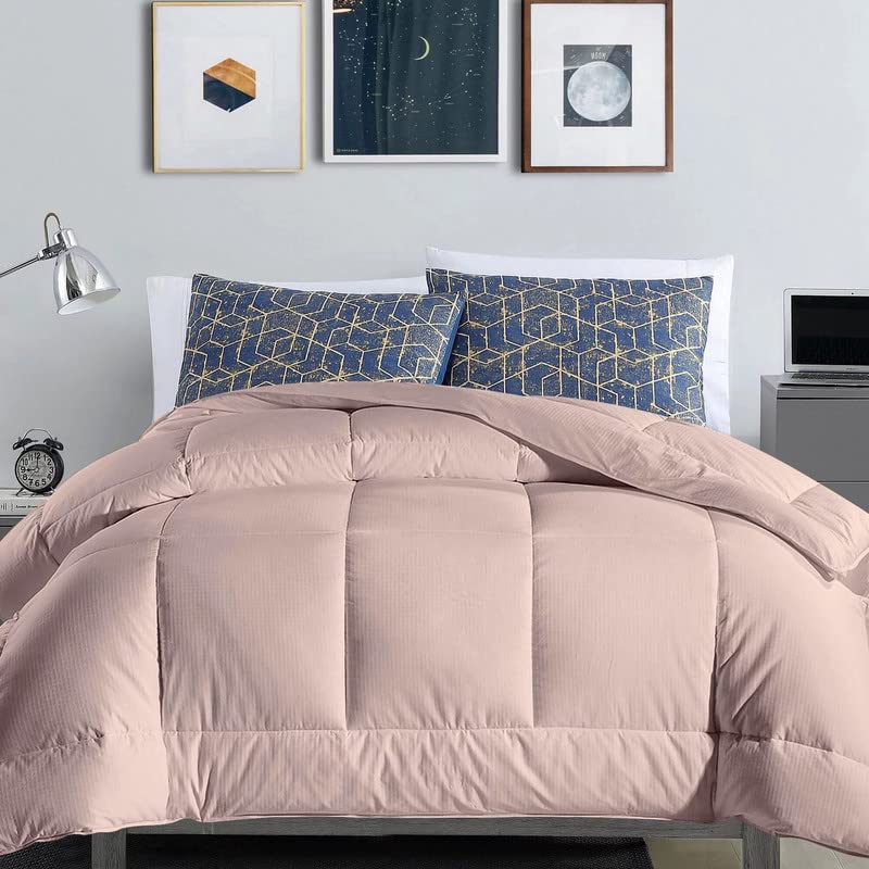 Razzai 300 GSM Winter Comforter for Single Bed (60" x 90" Inches/152cm x 228cm) - Single Bed Comforters|Peach