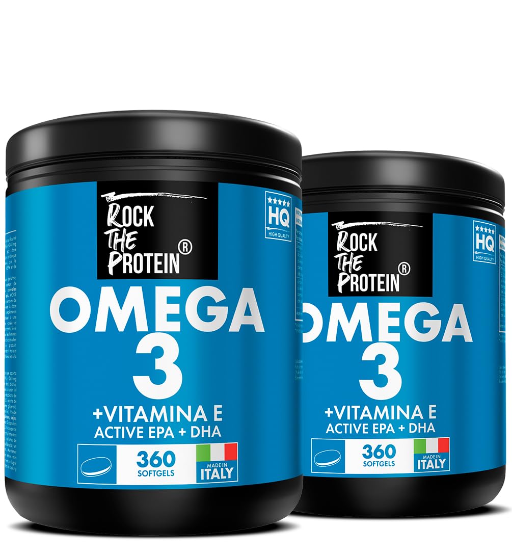Omega 3 Dha Epa, Fish Oil 2000mg Par Dose, Rock The Protein® – 720 Gélules