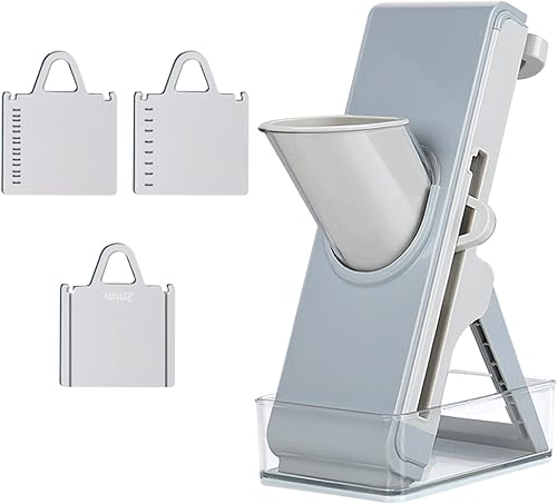 Miniatura 1 de Mandoline Vegetable Slicer, Handheld Veggie Chopper, Multi Function Food Chopper with StainlessSteelMaterial, Portable Potato Veggie Cutter,